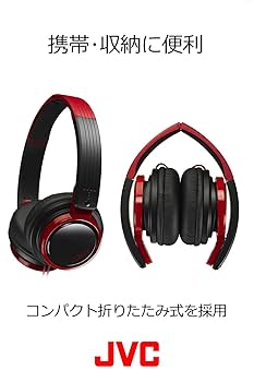Amazon.co.jp: JVC HA-S200-BP 密閉型ヘッドホン 折りたたみ式